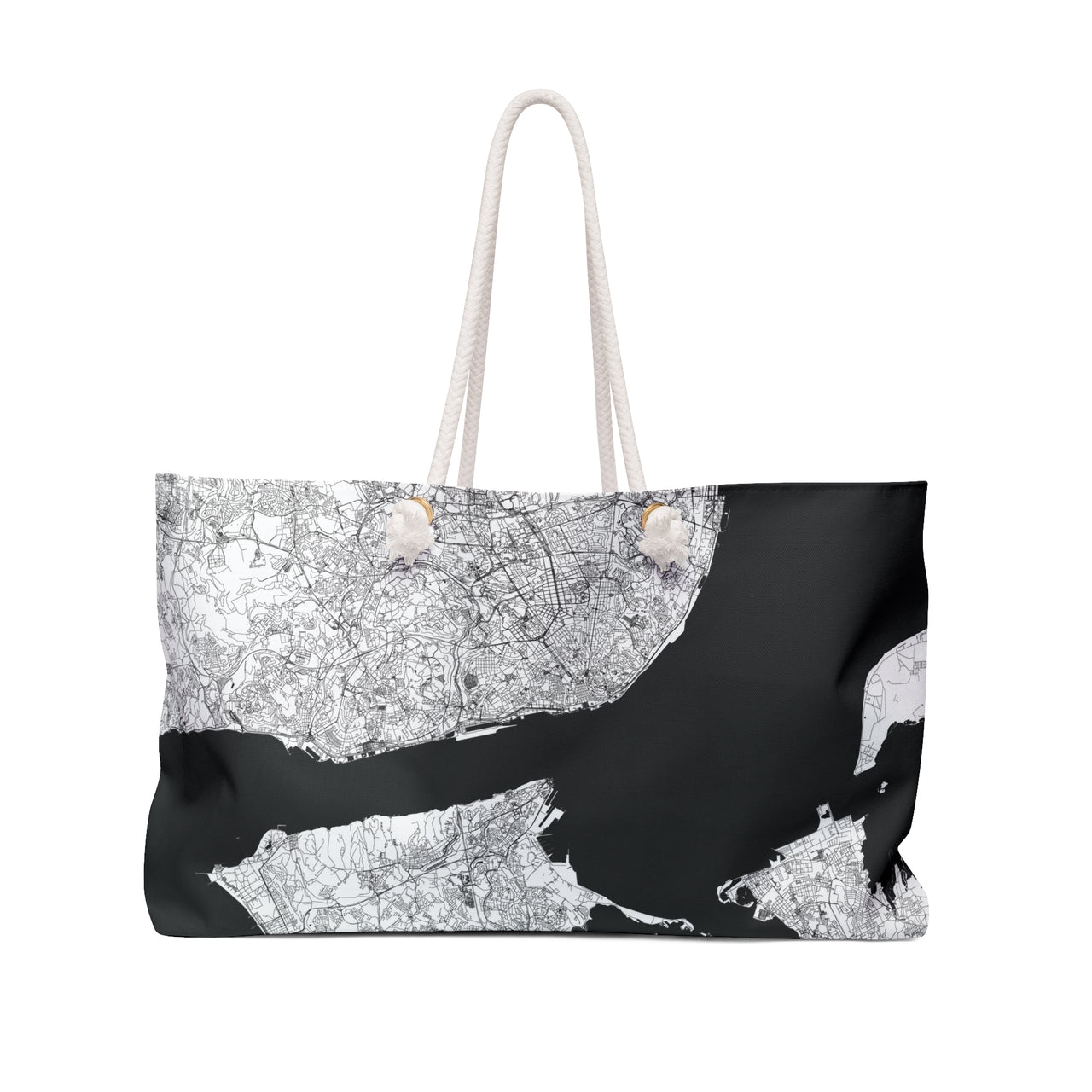 Lisboa City Map Weekender / Beach Bag - Perfect Weekender