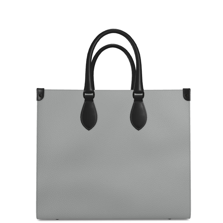 Premium Textured Nappa Leather - Firm Shopper Tote - 5 Colors - 2 Sizes