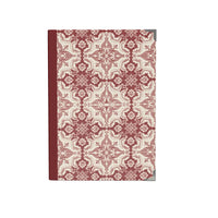 Thumbnail for Elegant Alfama Tile Hardcover Journal with Soft Satin Cover Maroon Spine - Available in 4 Stunning Colors