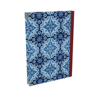 Thumbnail for Elegant Alfama Tile Hardcover Journal with Soft Satin Cover Maroon Spine - Available in 4 Stunning Colors