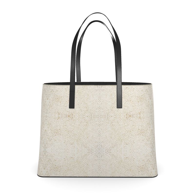 Textured Leather Tote - Cascais Cobblestone Calçada (Large and Small)