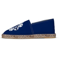 Thumbnail for Espadrille Flat Shoes / Marine Blue Portuguese Alfama Petal Tile