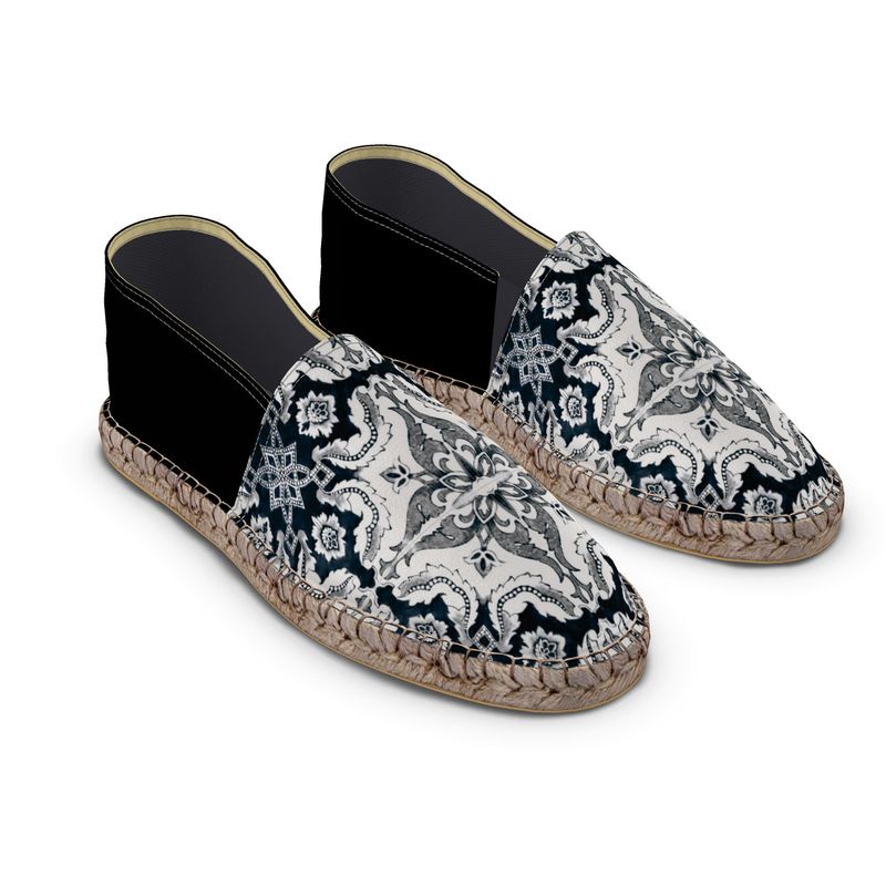 Flat Espadrilles With Alfama Lisbon Esquina Tile in 2 Colors