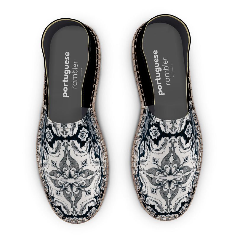 Flat Espadrilles With Alfama Lisbon Esquina Tile in 2 Colors