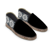 Thumbnail for Flat Espadrilles - Portuguese Alfama Tile in Antique Black