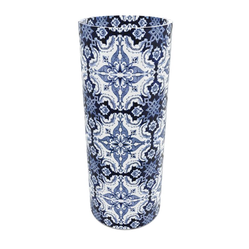 Glass Vase - Alfama Tile in Traditional Blue and White