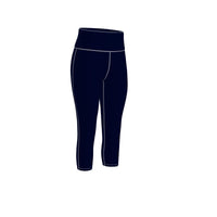 Thumbnail for High-Waisted Capri and Full-Length Leggings With With Trim (Four Colors)