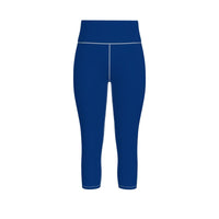 Thumbnail for High-Waisted Capri and Full-Length Leggings With With Trim (Four Colors)