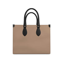 Thumbnail for Premium Textured Nappa Leather - Firm Shopper Tote - 5 Colors - 2 Sizes