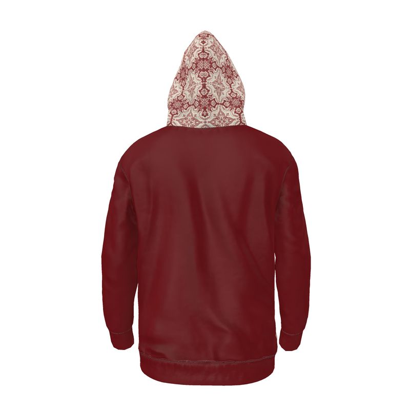 Portugal 'Alfama' Tile Fleece Pullover Unisex Premium Hoodie - Front and Outer Hood Design (5 Colors)