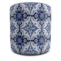 Thumbnail for Blue Top Portuguese Alfama Tile Round Pouffe