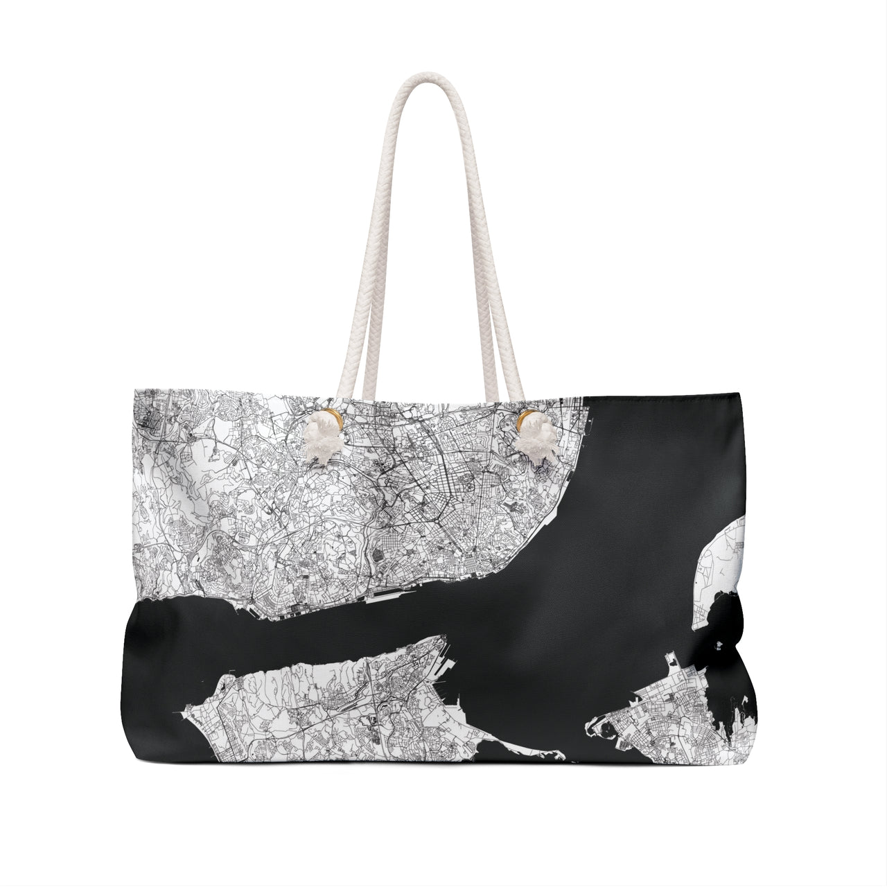 Lisboa City Map Weekender / Beach Bag - Perfect Weekender