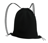 Thumbnail for Portuguese 'Alfama' Esquina Tile in Antique Black Canvas Drawstring Bag with Key Clip