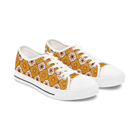 Thumbnail for Portuguese Yellow Flower Azulejo Low Top Women's Sneakers