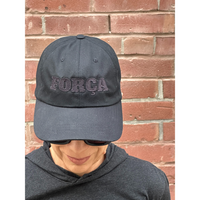 Thumbnail for Força Black Stealth Unisex Hat - Flat Embroidered Print - Dad Hat Style