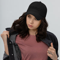 Thumbnail for Força Black Stealth Unisex Hat - Flat Embroidered Print - Dad Hat Style