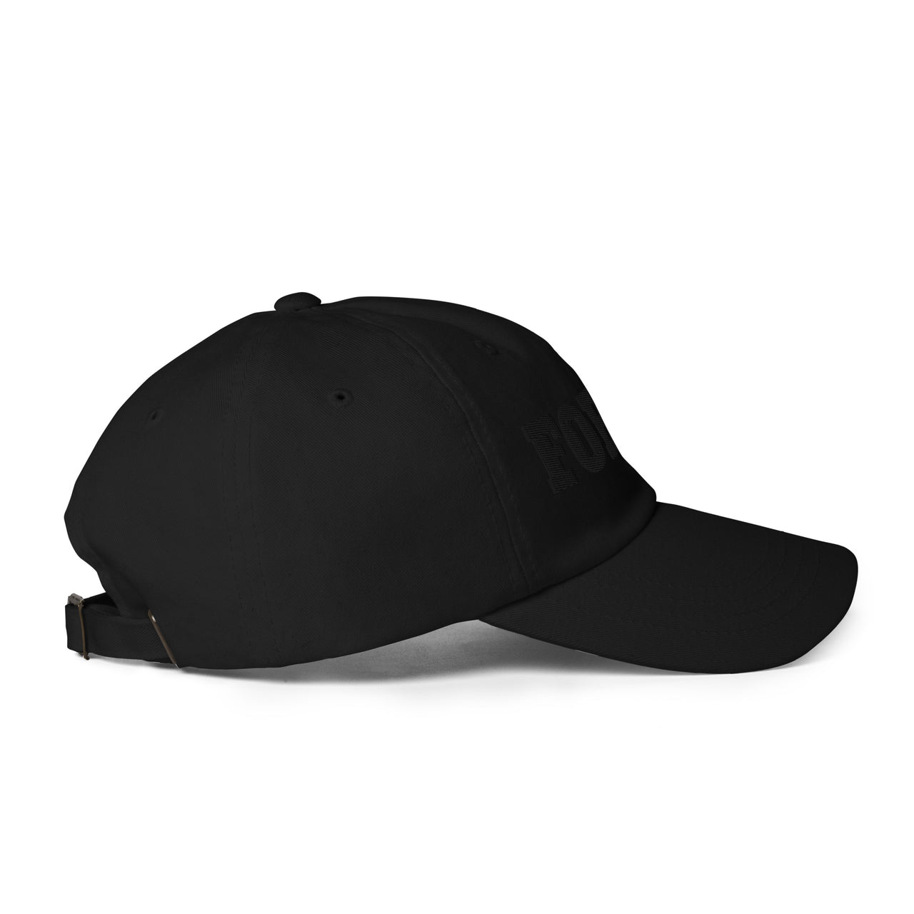 Força Black Stealth Unisex Hat - Flat Embroidered Print - Dad Hat Style