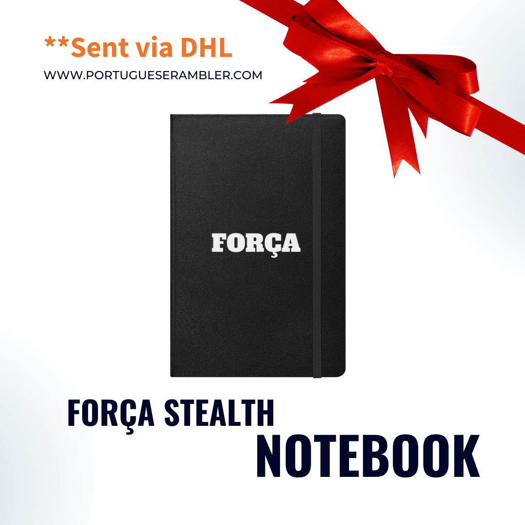 Força Black Hardcover Bound Notebook - Gift - Christmas and Birthday