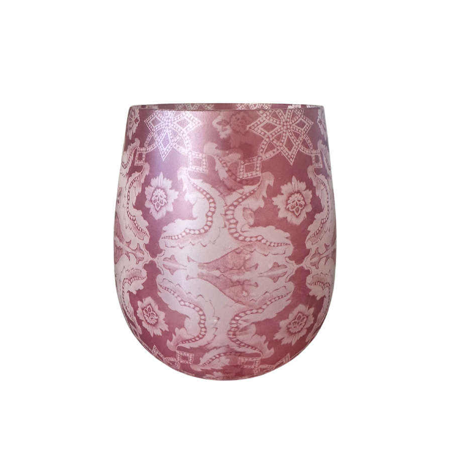 Water and Wine Crystal Glass - Alfama Esquina Tile - Available in 4 Colors